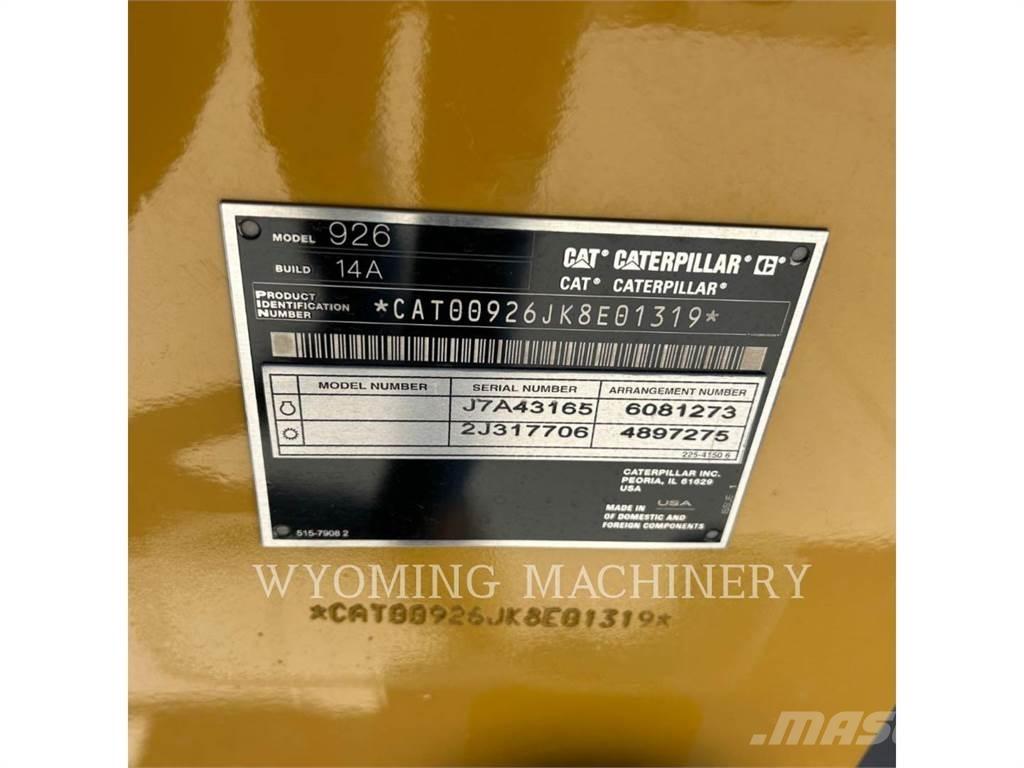 CAT 926 Gumikerekes homlokrakodók