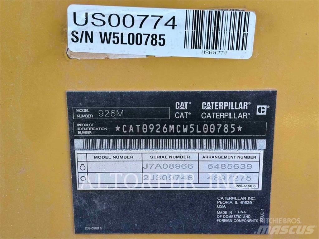 CAT 926M Gumikerekes homlokrakodók