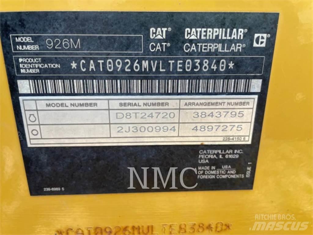 CAT 926M Gumikerekes homlokrakodók