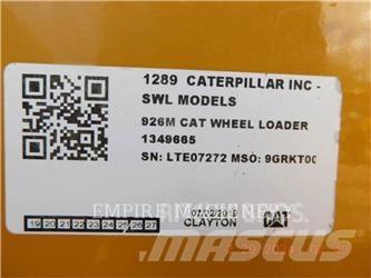CAT 926M Gumikerekes homlokrakodók