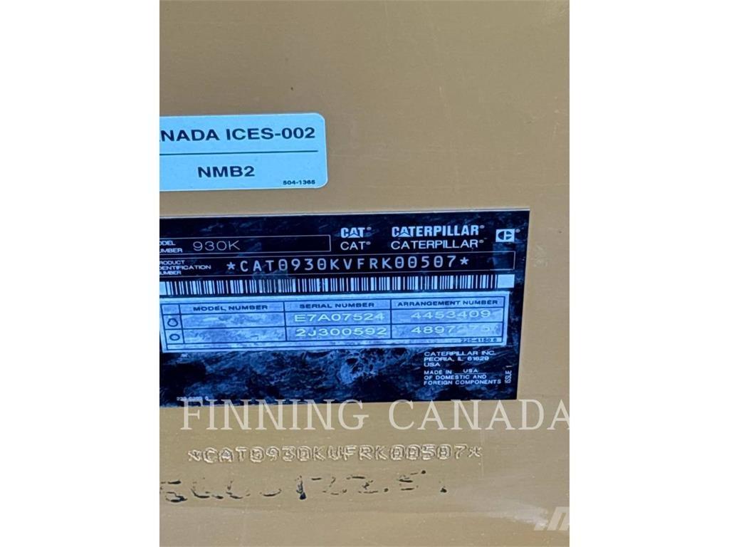 CAT 930K Gumikerekes homlokrakodók