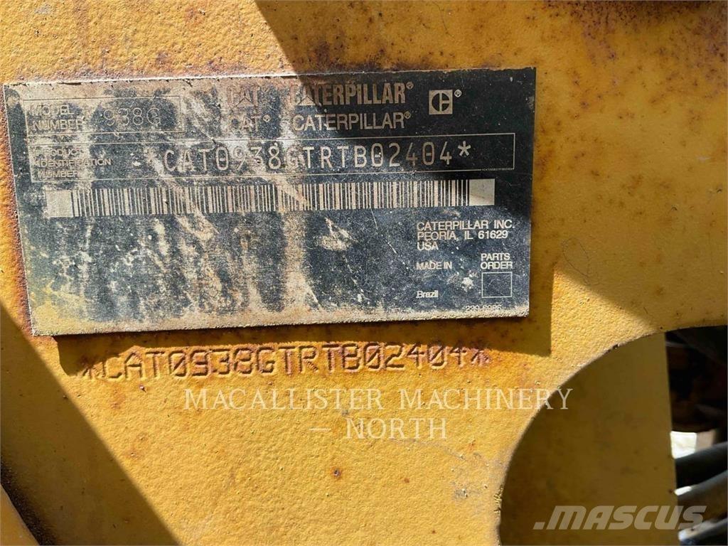 CAT 938G Gumikerekes homlokrakodók