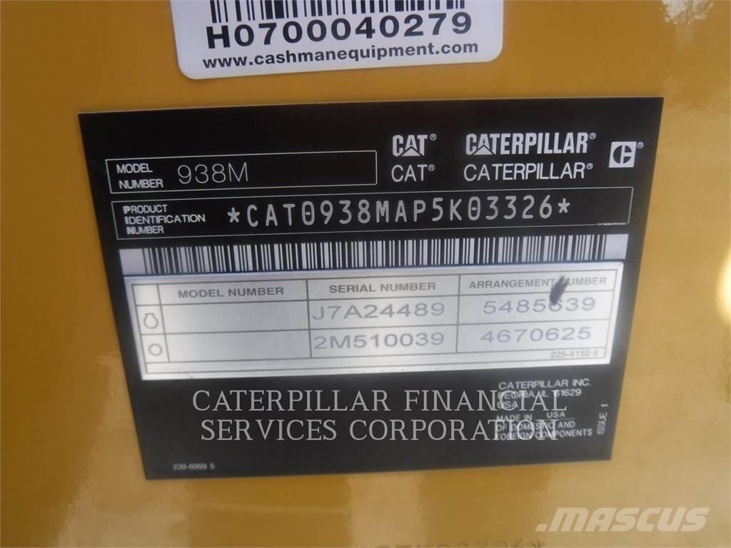 CAT 938M Gumikerekes homlokrakodók