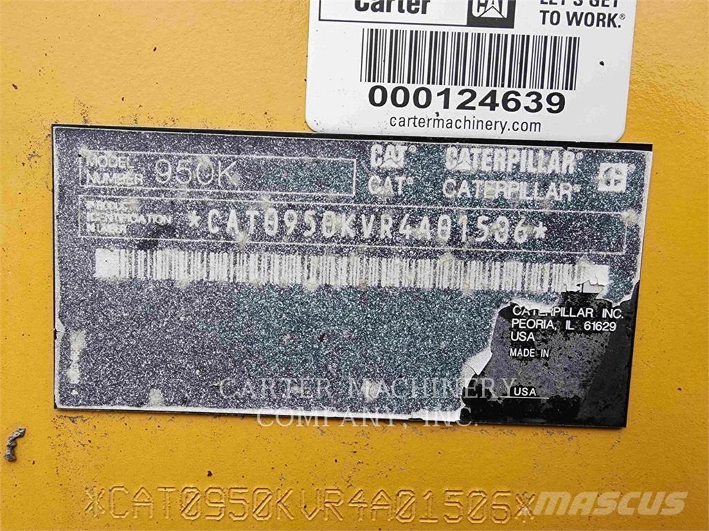 CAT 950K Gumikerekes homlokrakodók