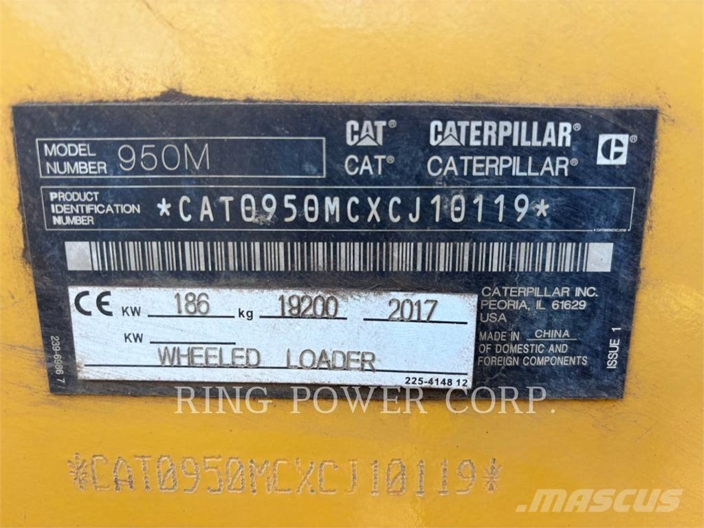 CAT 950MQC Gumikerekes homlokrakodók