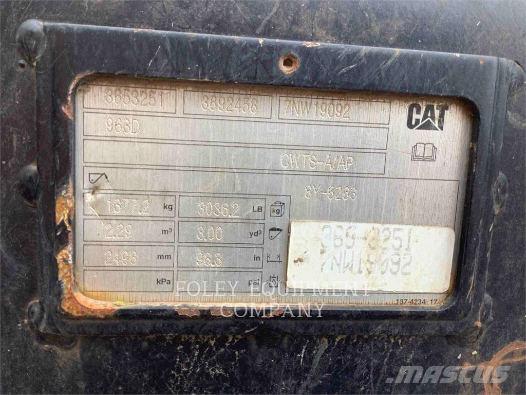 CAT 963K Lánctalpas homlokrakodók