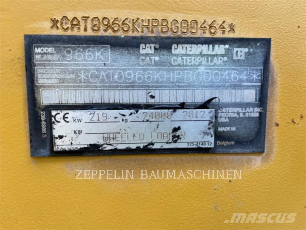 CAT 966K Gumikerekes homlokrakodók