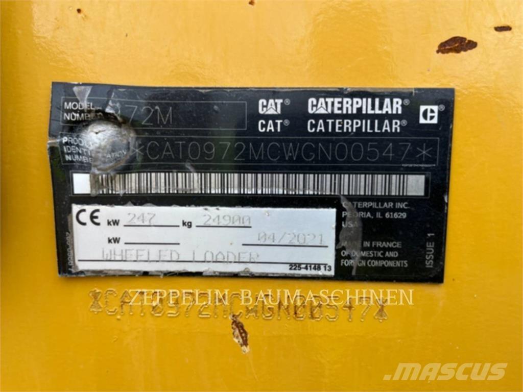CAT 972M Gumikerekes homlokrakodók