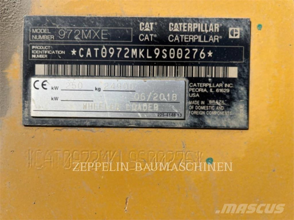 CAT 972MXE Gumikerekes homlokrakodók