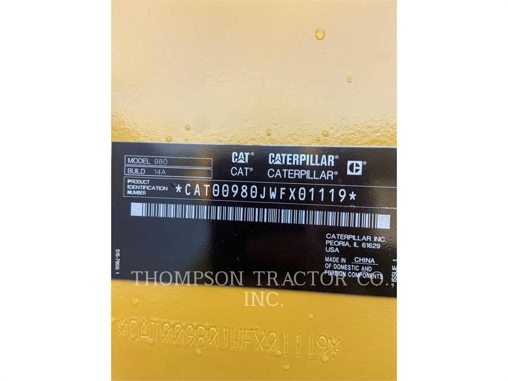 CAT 980 Gumikerekes homlokrakodók
