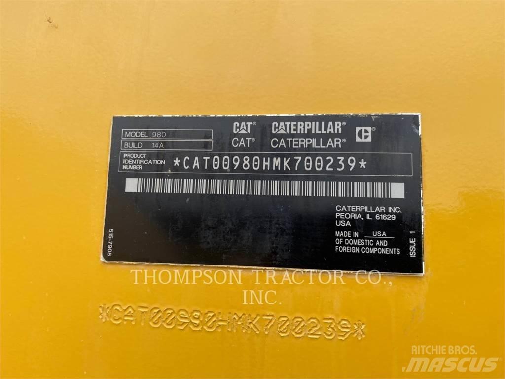 CAT 980 Gumikerekes homlokrakodók