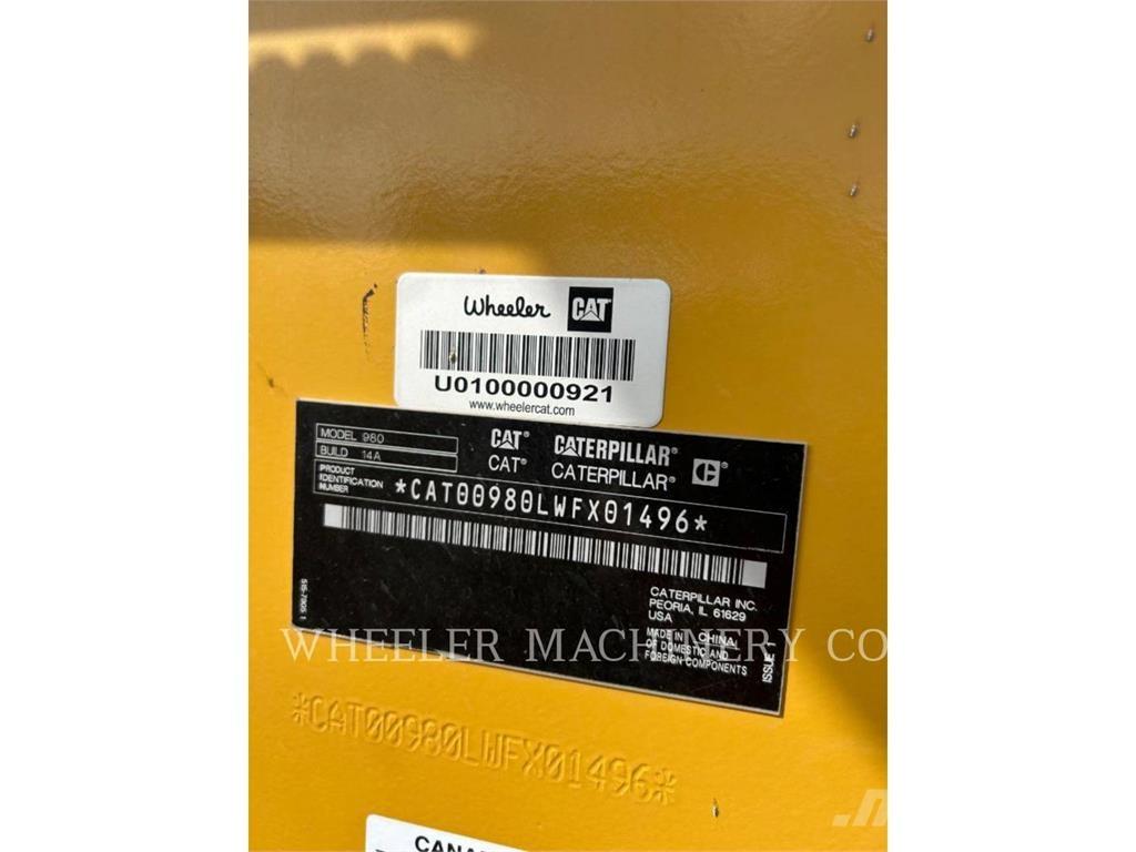 CAT 980 Gumikerekes homlokrakodók