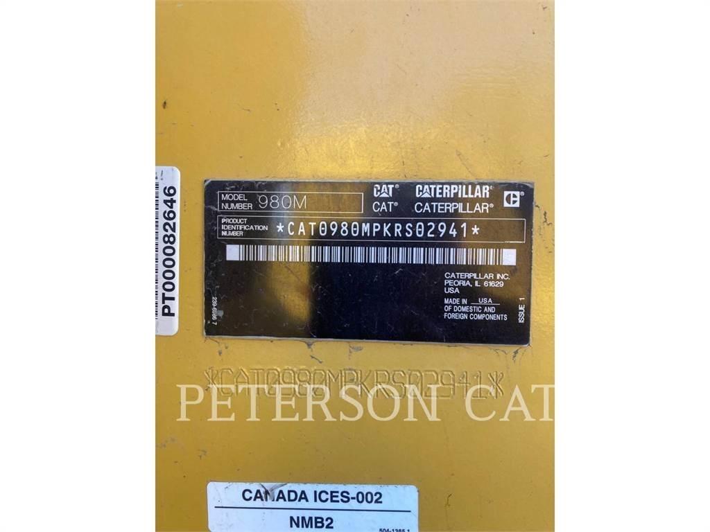 CAT 980M Gumikerekes homlokrakodók