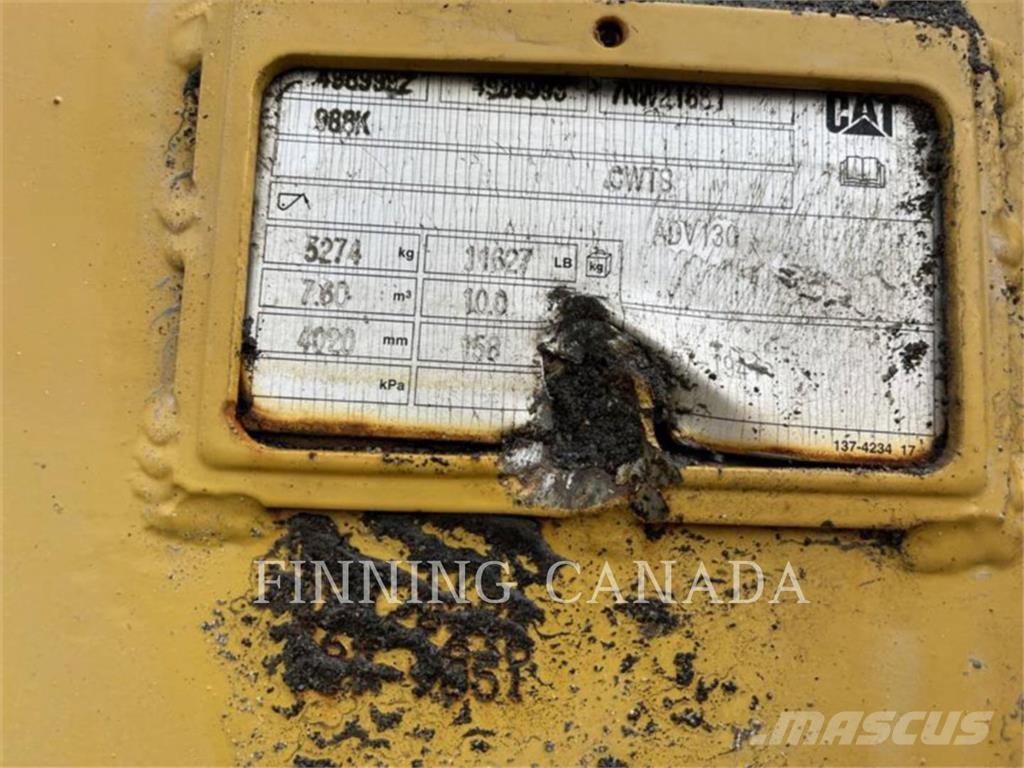 CAT 988K Gumikerekes homlokrakodók