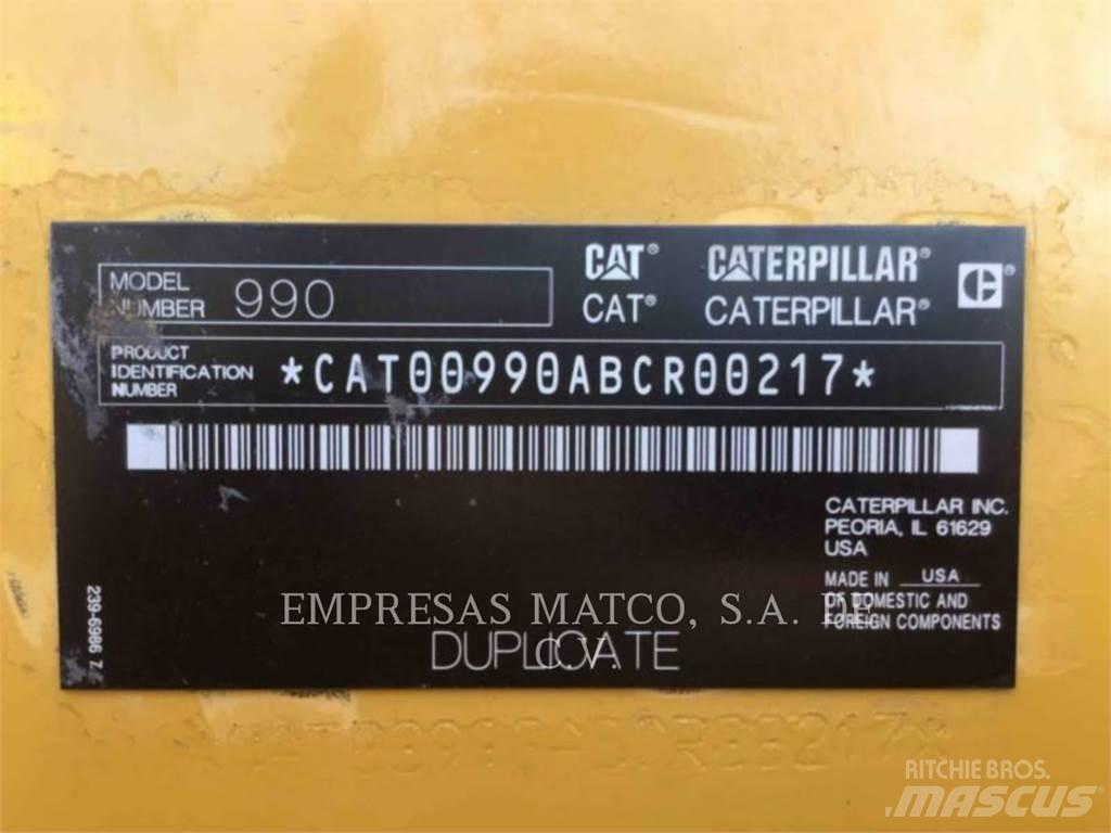 CAT 990 Gumikerekes homlokrakodók