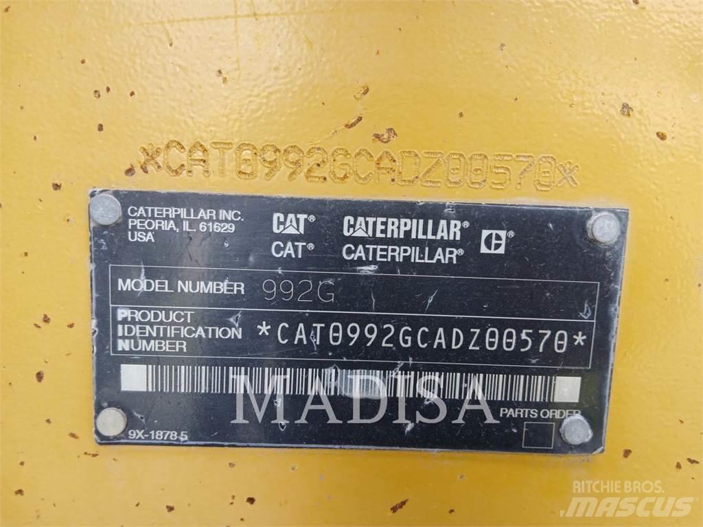 CAT 992G Gumikerekes homlokrakodók