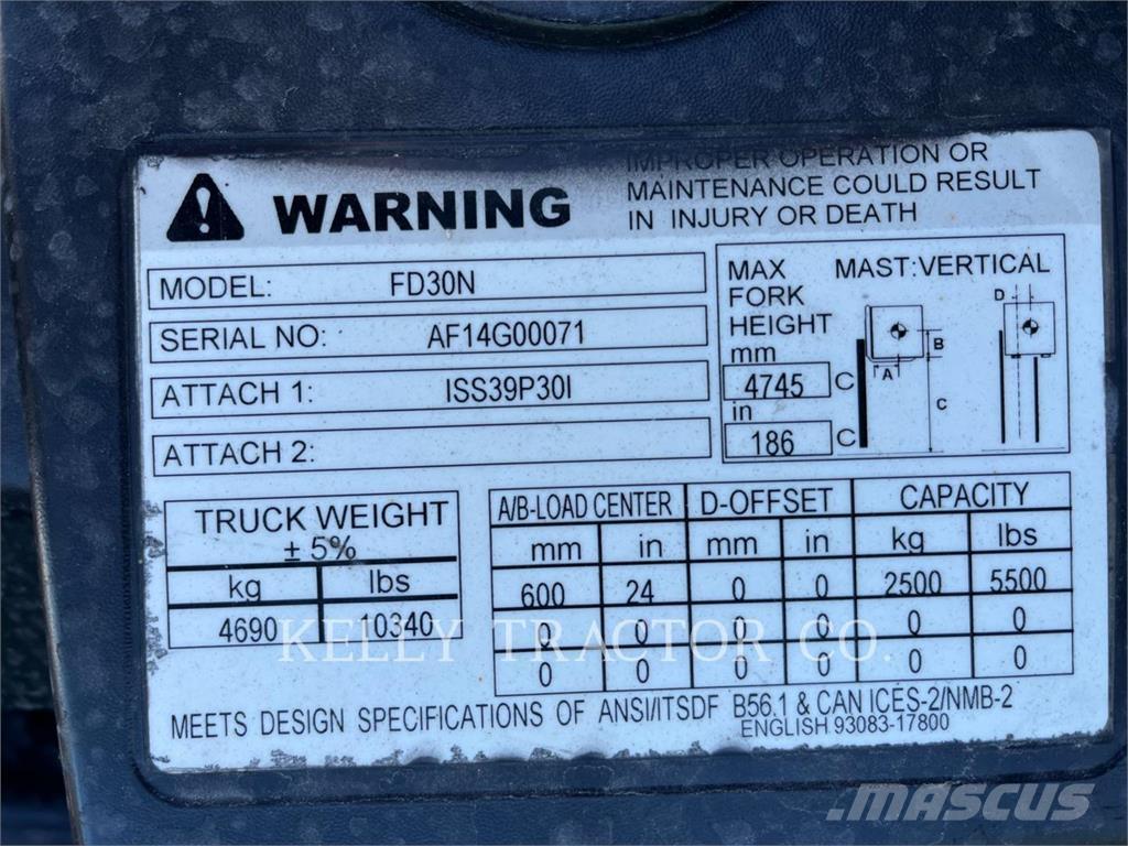 CAT FD30N Targoncák-Egyéb