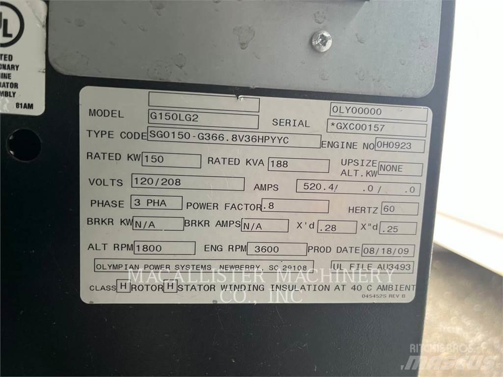 CAT G150LG2 Dízel áramfejlesztők