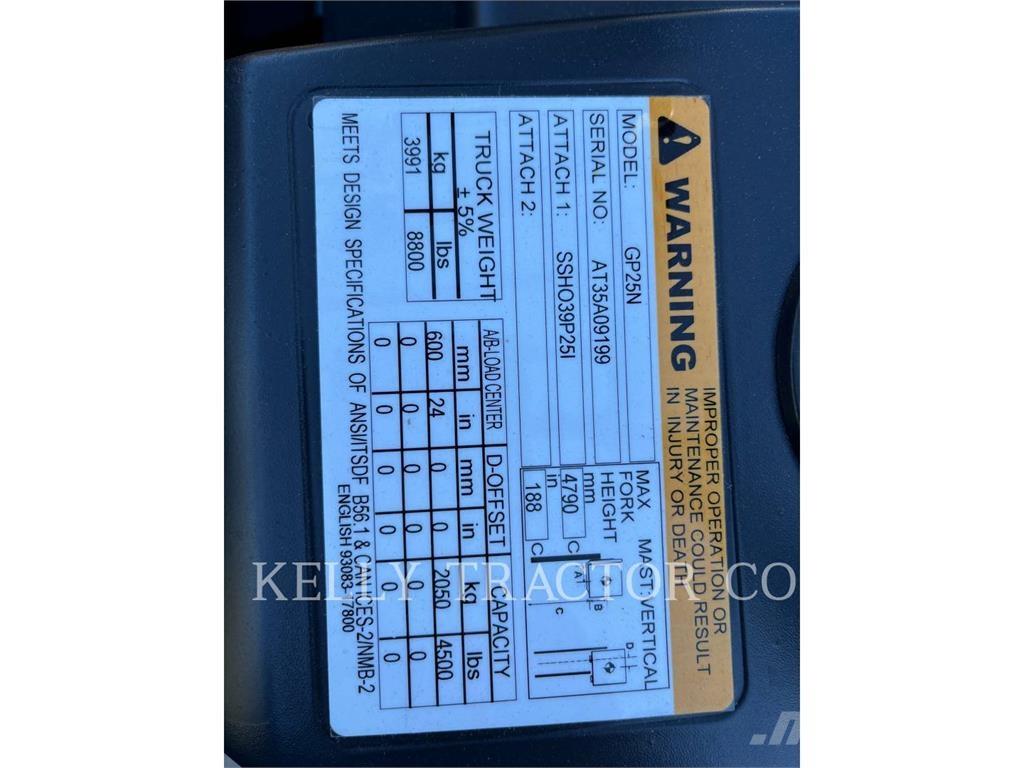 CAT GP25N Targoncák-Egyéb