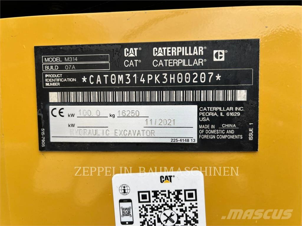 CAT M314-07A Gumikerekes kotrók