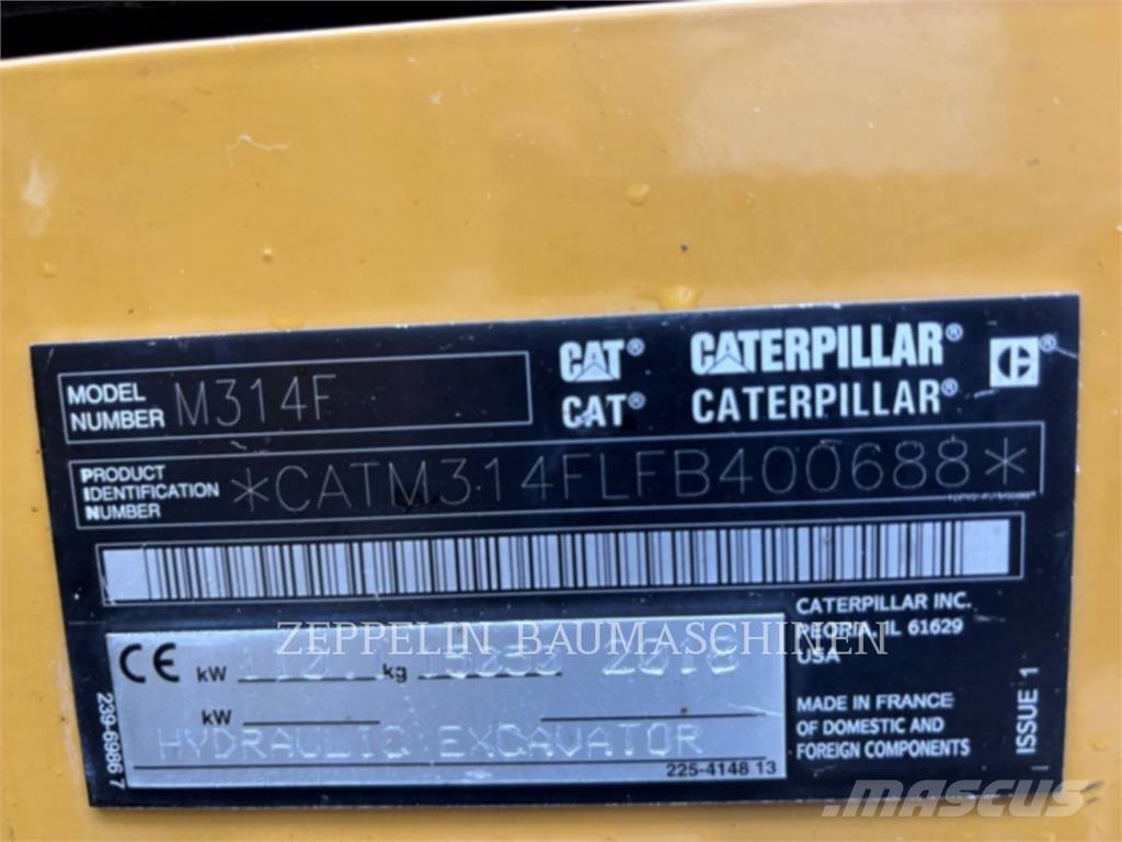 CAT M314F Gumikerekes kotrók