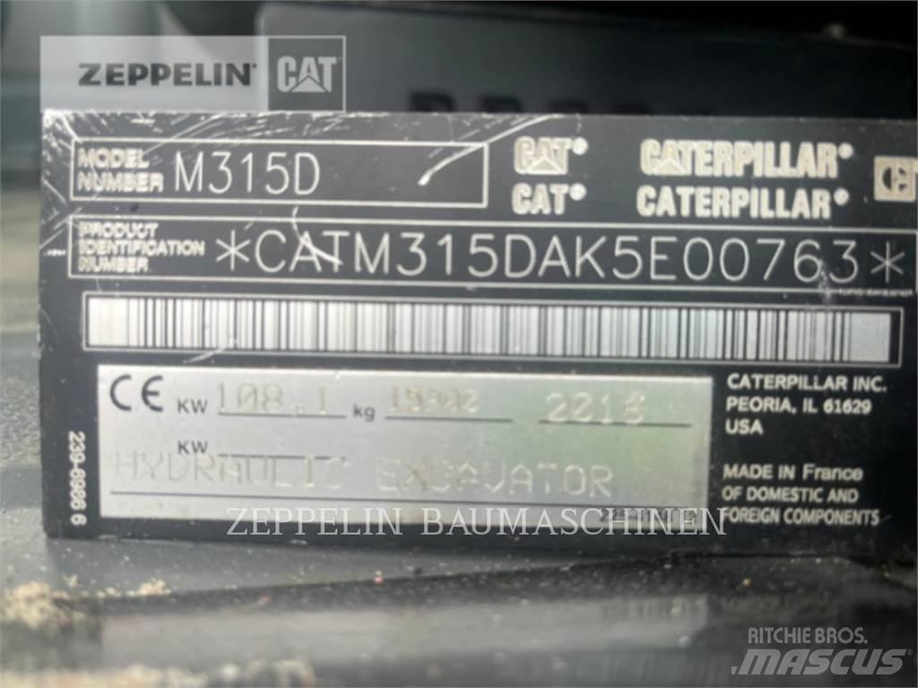 CAT M315D Gumikerekes kotrók