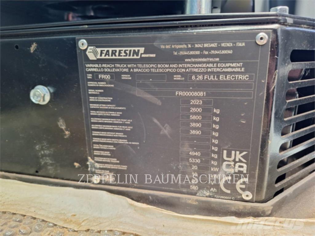 Faresin 6.26E Teleszkópos rakodók