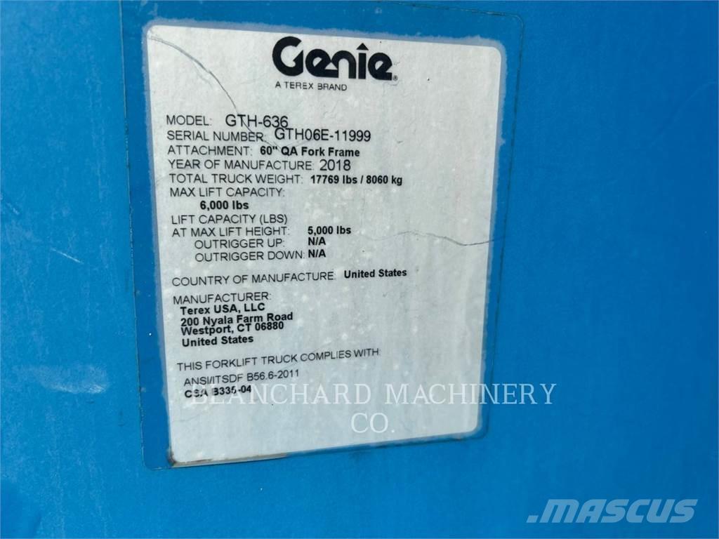 Genie GTH-636 Teleszkópos rakodók