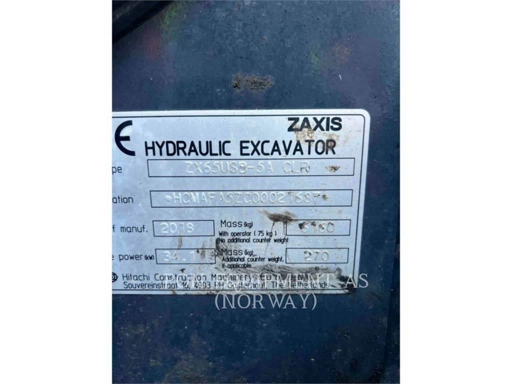 Hitachi ZX65 Lánctalpas kotrók