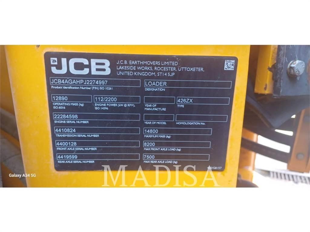 JCB 426B ZX Gumikerekes homlokrakodók