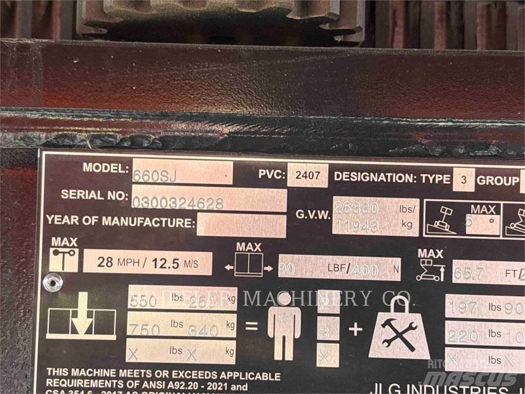 JLG 660SJ Karos emelők