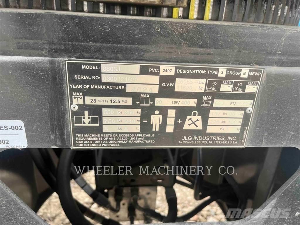 JLG 660SJ Karos emelők