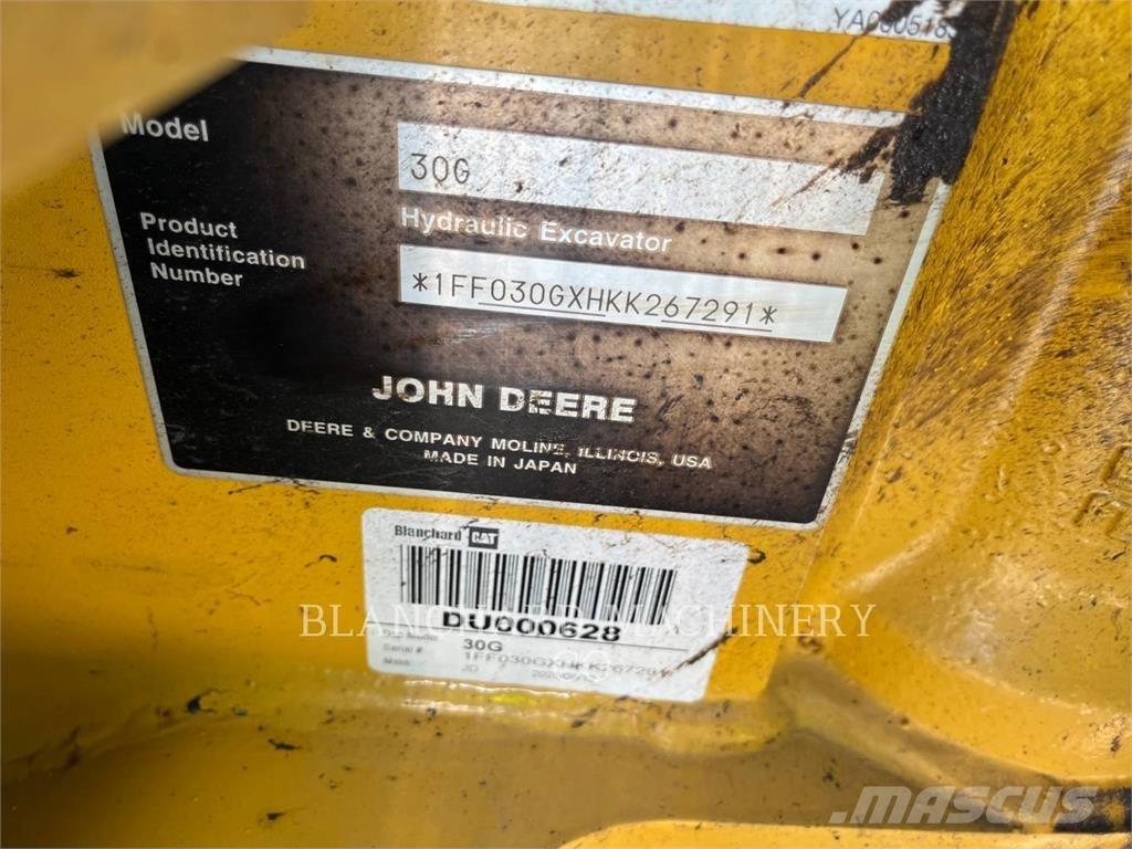 John Deere 30G Lánctalpas kotrók
