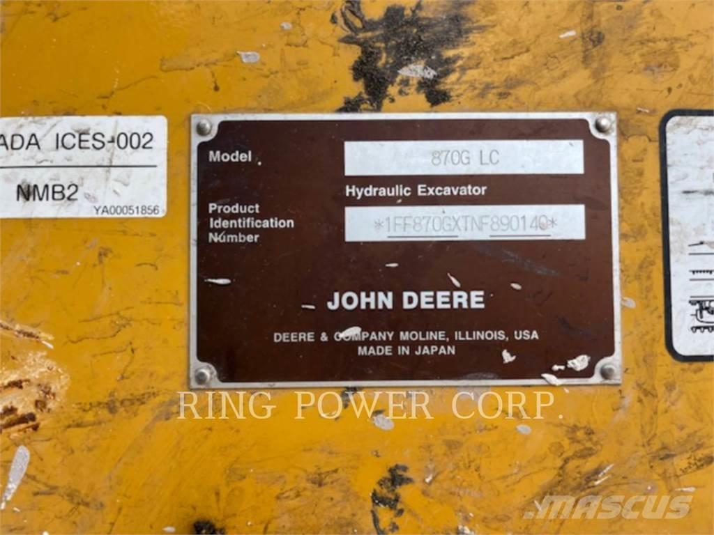 John Deere & CO. 870GLC Lánctalpas kotrók