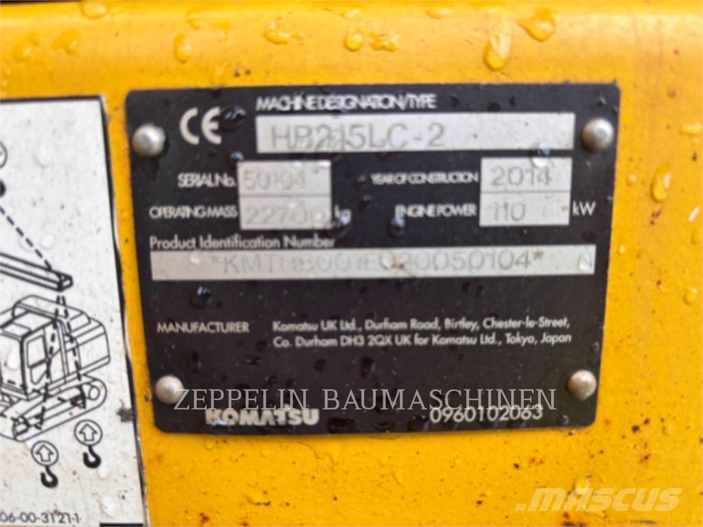 Komatsu HB215LC-2 Lánctalpas kotrók