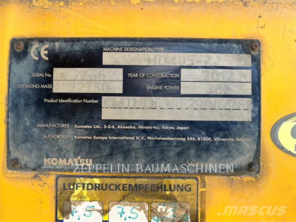 Komatsu HD405-7 Csuklósdömperek