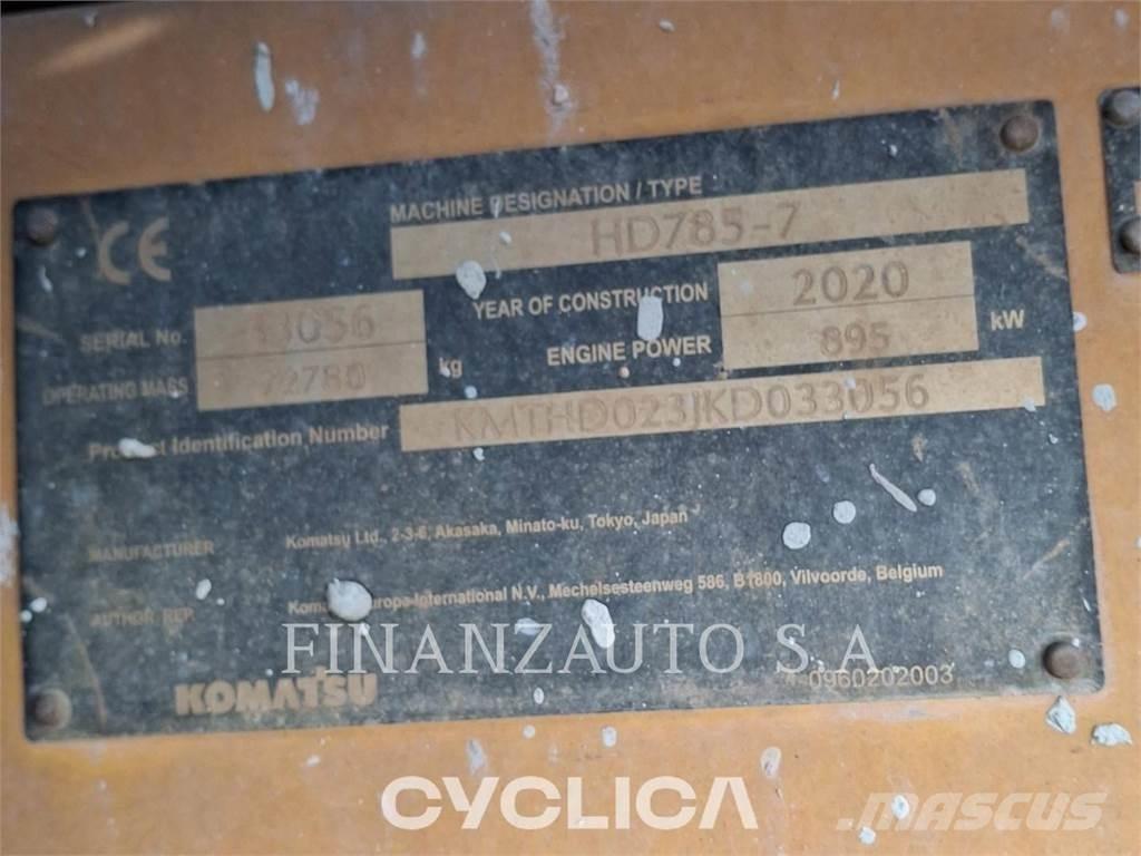 Komatsu HD785-7 Csuklósdömperek