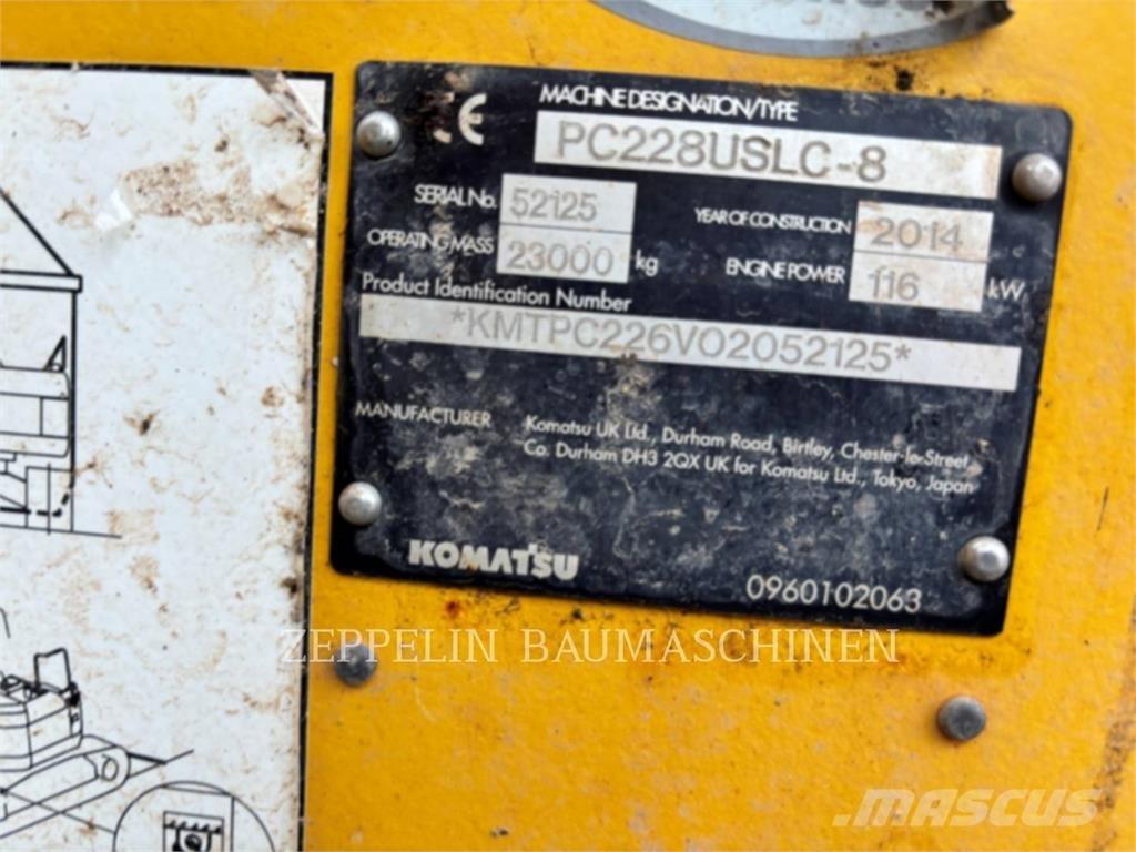 Komatsu PC228 Lánctalpas kotrók