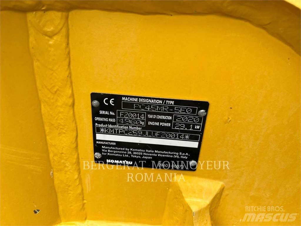Komatsu PC45MR - 5E0 Mini kotrók < 7t