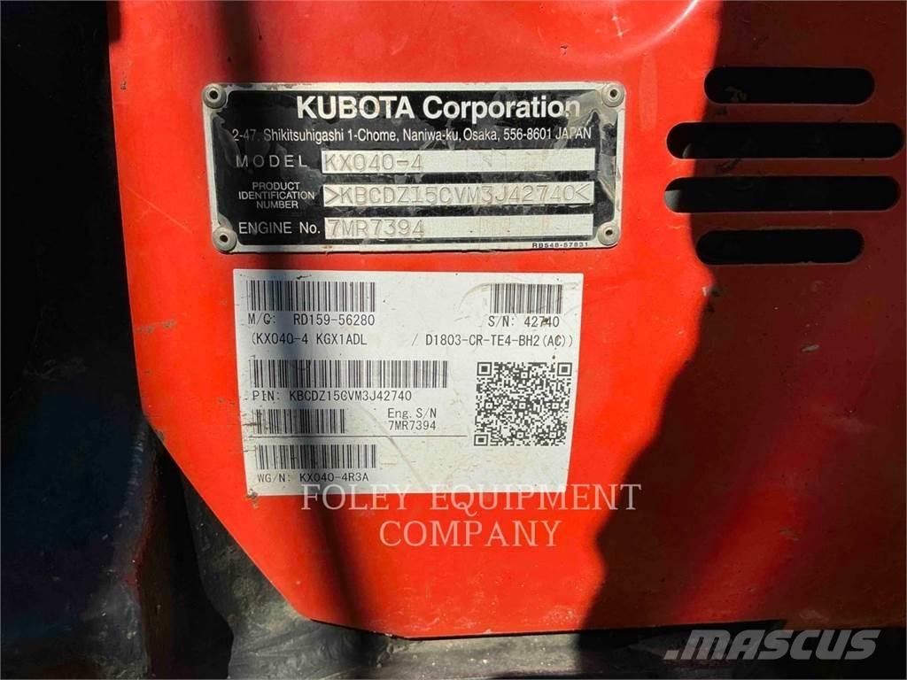 Kubota KX040-4 Lánctalpas kotrók