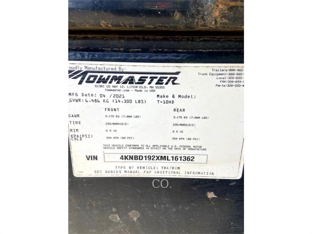 TOWMASTER T-10DH Egyéb pótkocsik
