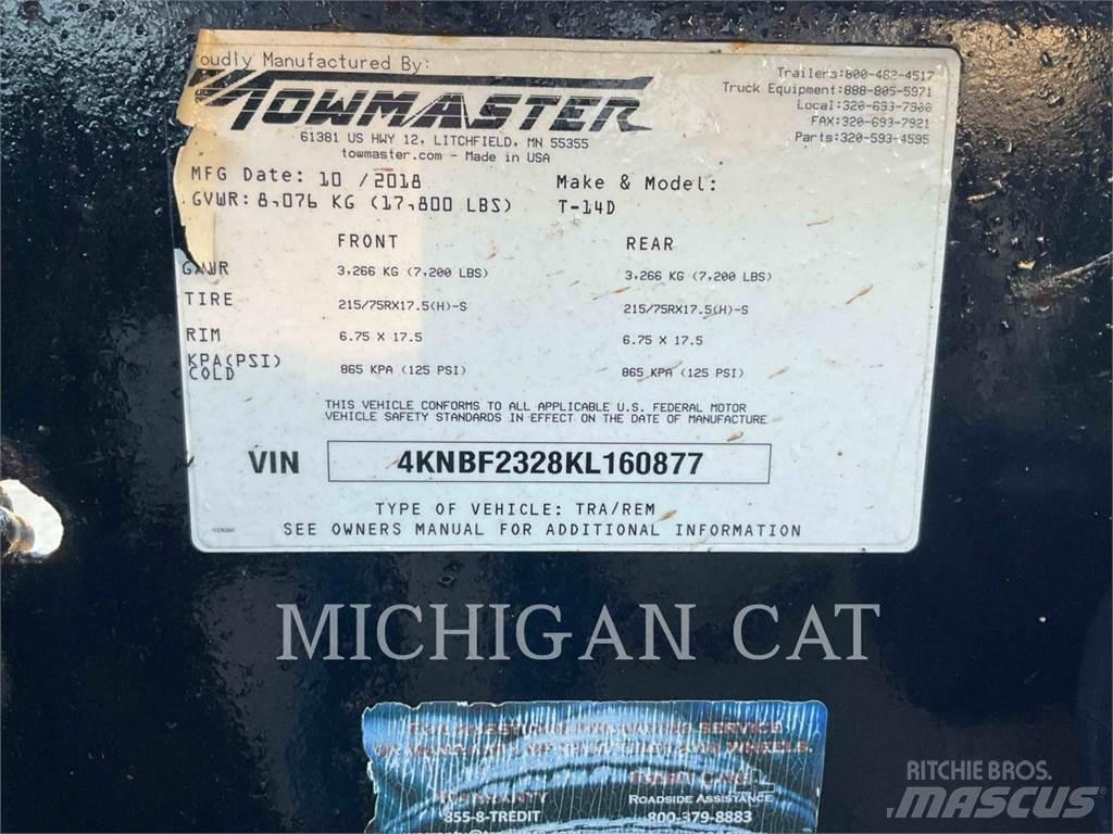TOWMASTER T-14D 18 Egyéb pótkocsik