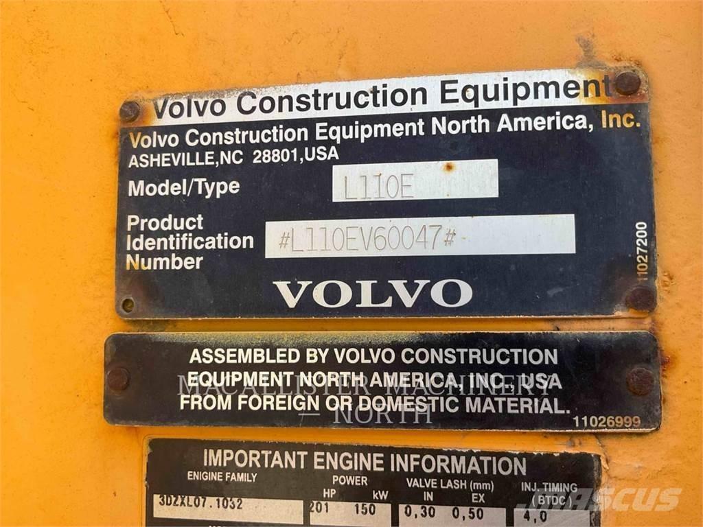 Volvo L110E Gumikerekes homlokrakodók