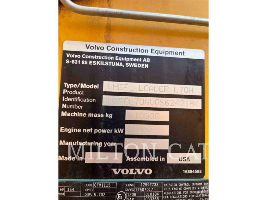 Volvo L70H Gumikerekes homlokrakodók