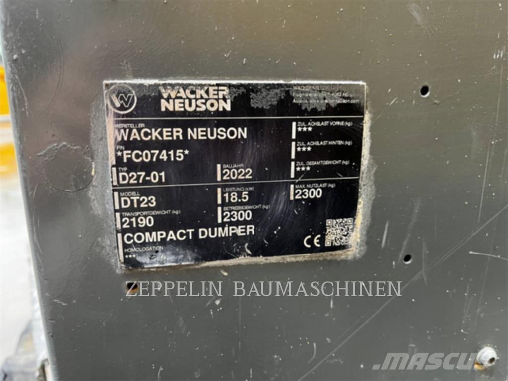 Wacker DT23 Csuklósdömperek