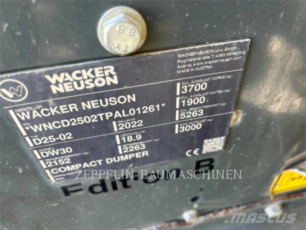 Wacker DW30 Csuklósdömperek