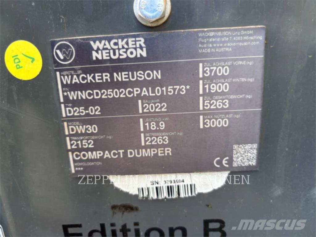 Wacker DW30 Csuklósdömperek