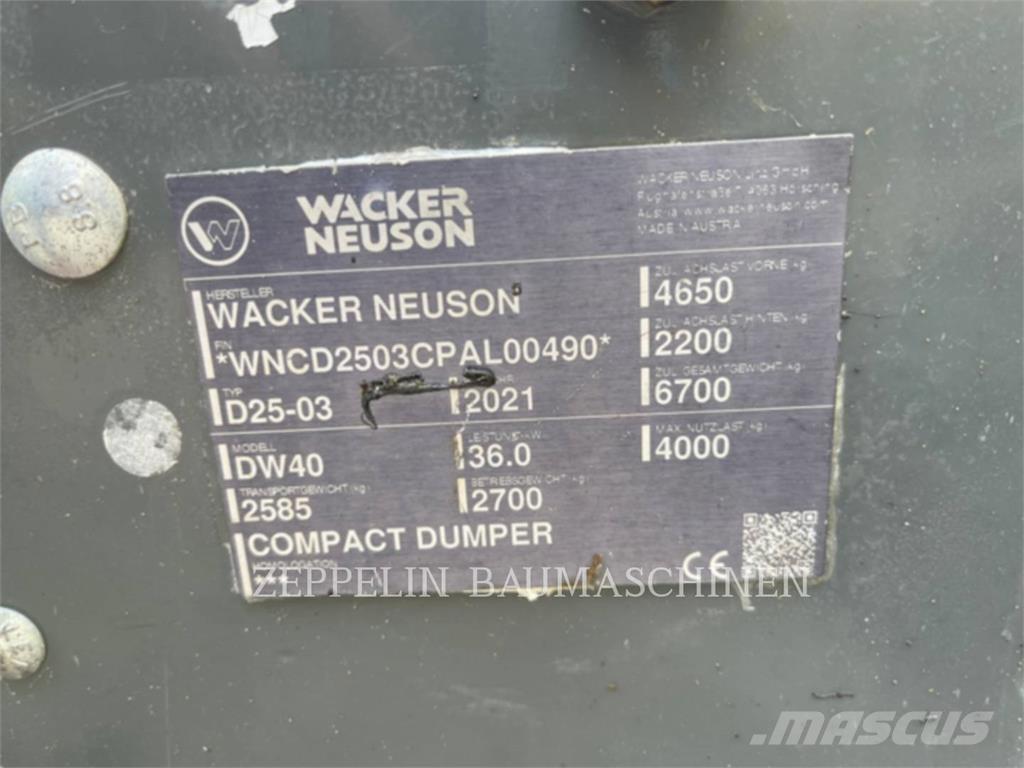 Wacker DW40 Csuklósdömperek