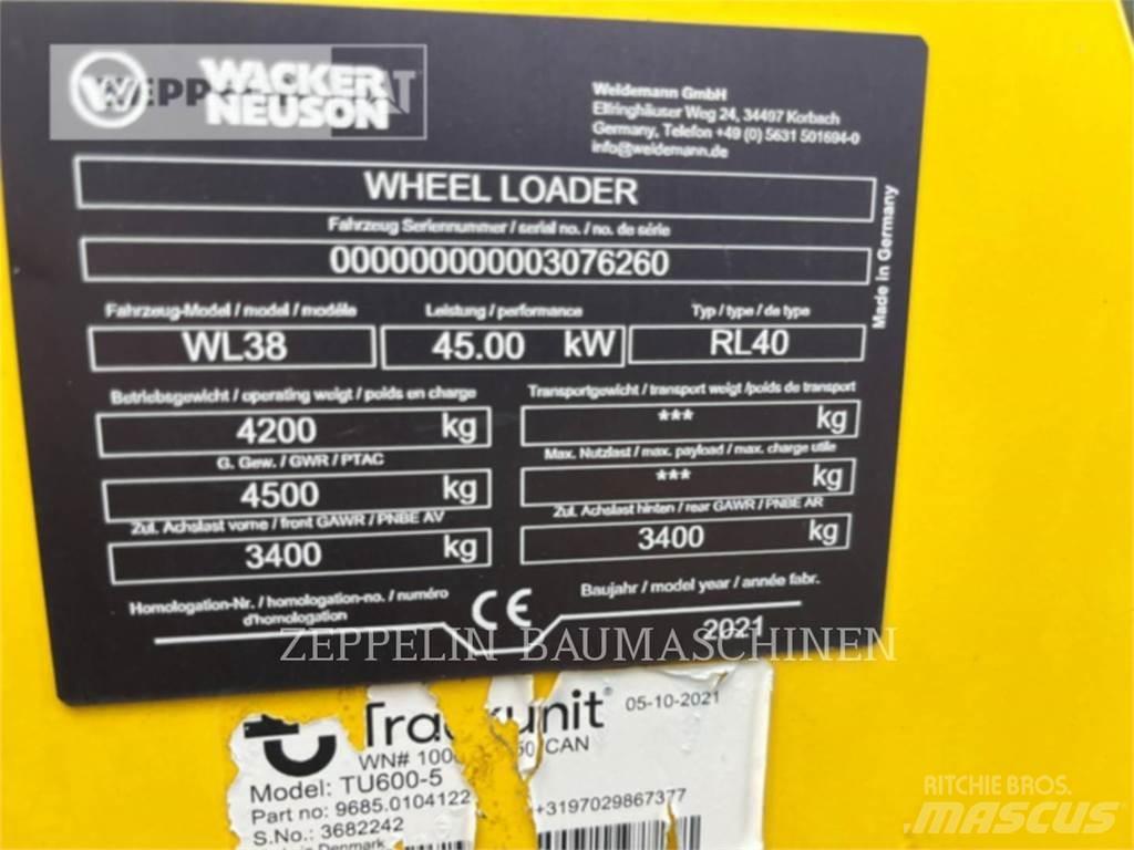 Wacker WL38 Gumikerekes homlokrakodók