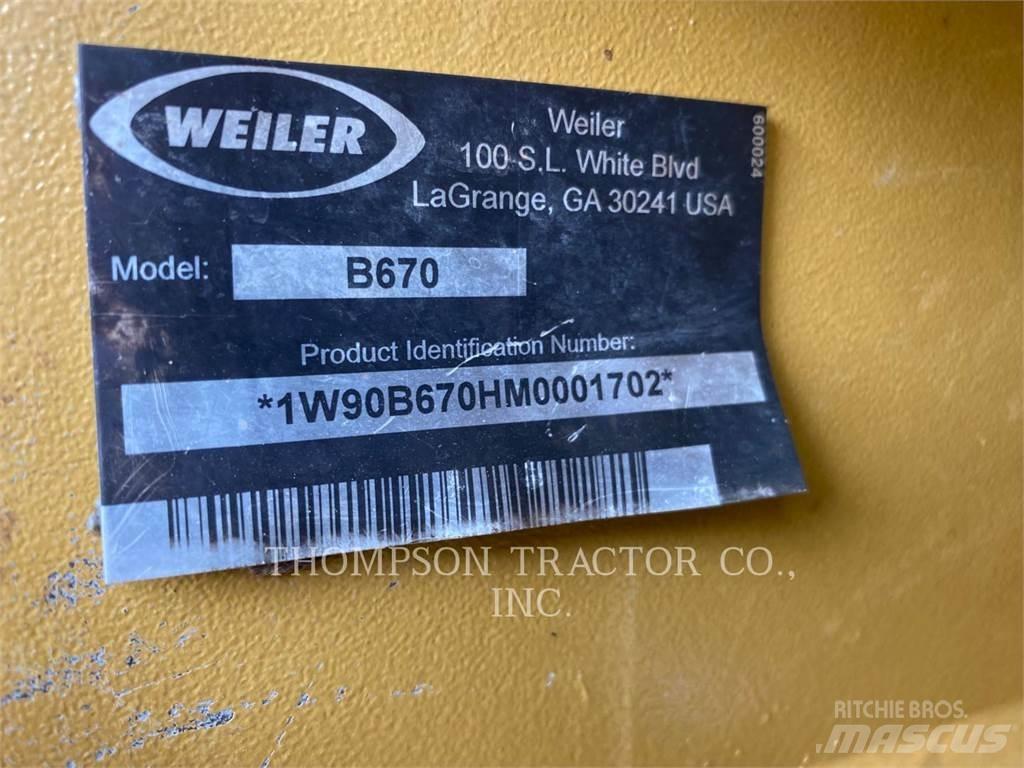 Weiler B670 Döntő-rakásolók